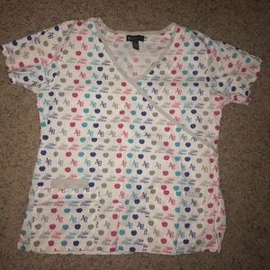 Apple bottom XL scrub shirt